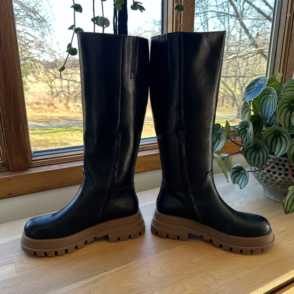 Alias Mae Australia Donni Lug Sole Black Leather Boots - Picture 6 of 16